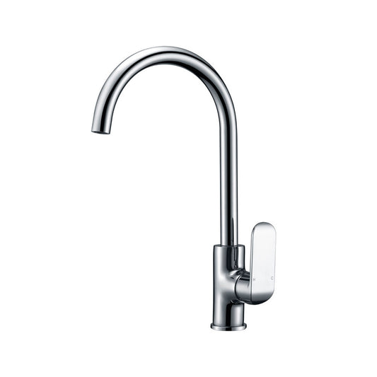 Ikon Kara Gooseneck Sink Mixer Chrome