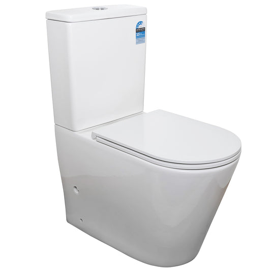 Bourne Caspian Helix Flush BTW Toilet Suite