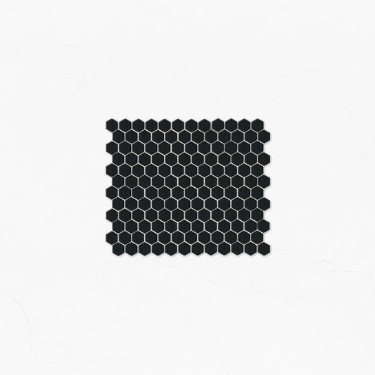 Carson Hexagon Black Gloss 303x263 Tile