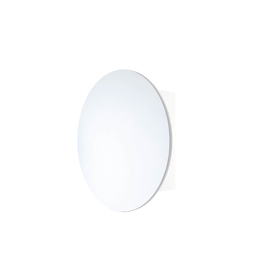 Ablaze Round White Mirror Cabinet