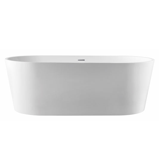 Bourne Cylindro 1700 Freestanding Bath OF - Gloss White
