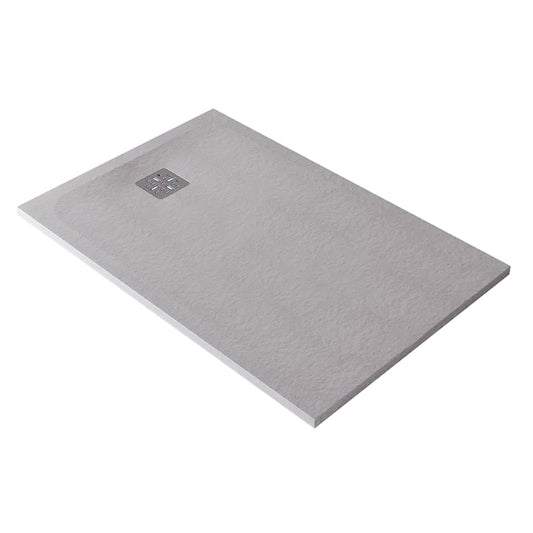 Domus Living Pietra Grigio Ash Shower Floor 900x1000 (Matte Light Grey)