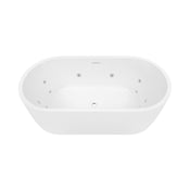 Decina Elisi 1700mm Freestanding Spa Bath 12-Jets with Integrated Overflow