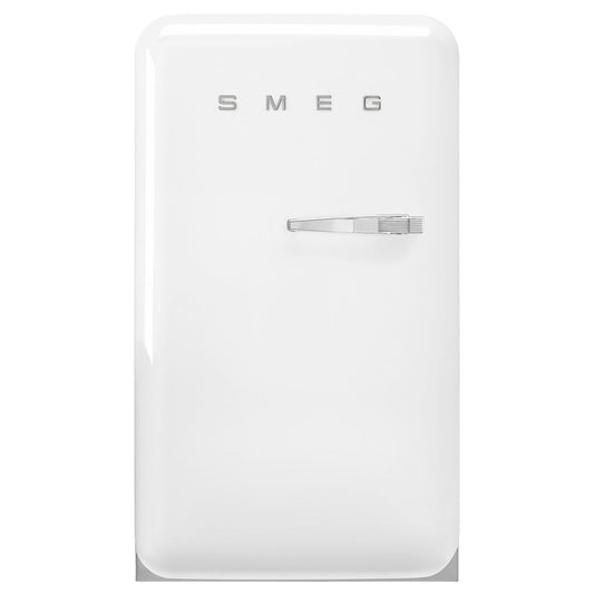 Smeg FAB10 50's Style 135L Retro Refrigerator Left Hand Hinge White