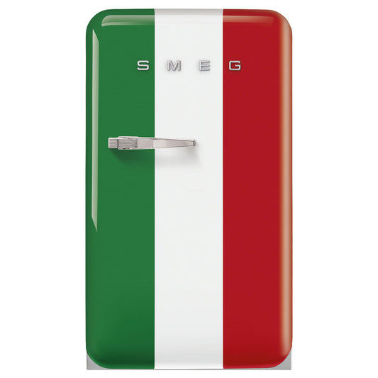 Smeg FAB10 50's Style 135L Retro Refrigerator Right Hand Hinge Italian Flag