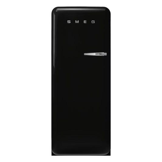 Smeg FAB28 50's Style 270L Retro Refrigerator Left Hand Hinge Black