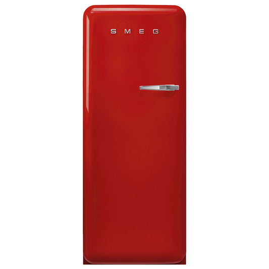 Smeg FAB28 50's Style 270L Retro Refrigerator Left Hand Hinge Red