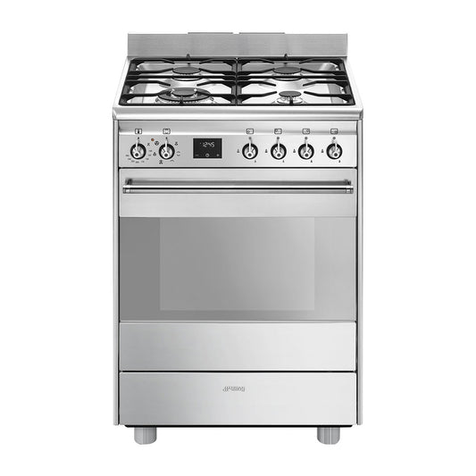 Smeg Freestanding Dual Fuel Upright Stove Stainless Steel 60Cm
