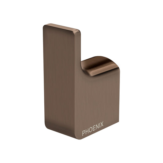 Phoenix Gloss Robe Hook Brushed Bronze