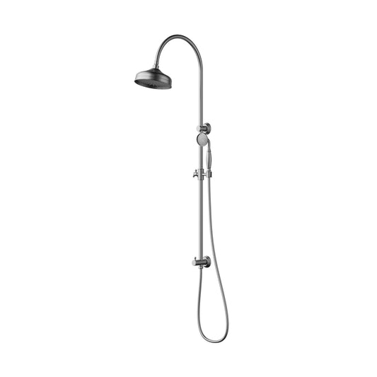 Ikon Clasico Twin Shower Brushed Nickel