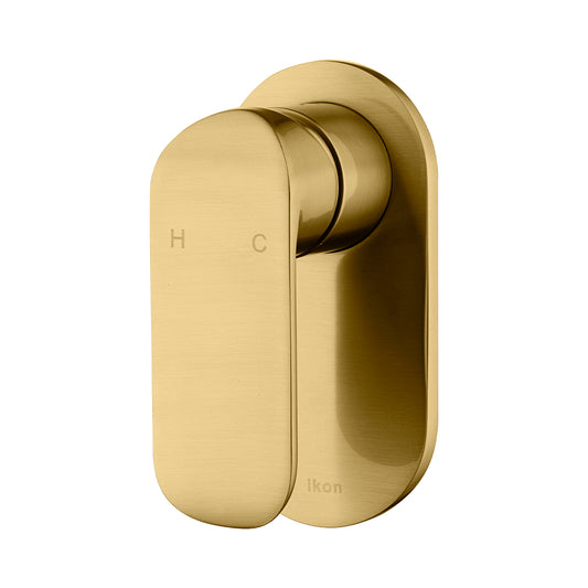 Ikon Kara Wall Mixer Brushed Gold