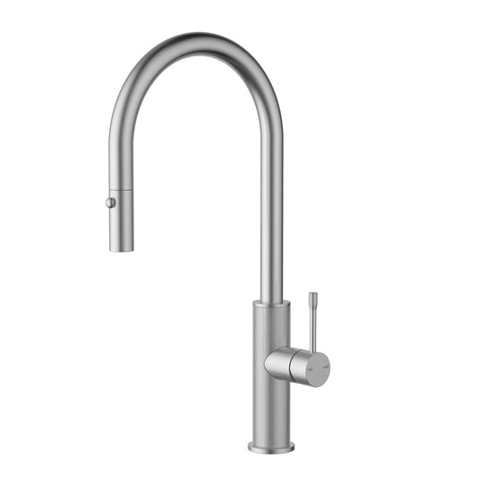 Bourne Linie Pull Out Sink Mixer Brushed Nickel