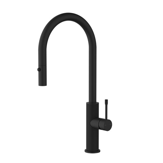 Bourne Linie Pull Out Sink Mixer Matte Black