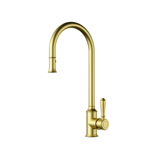 Ikon Clasico Pull-Out Sink Brushed Gold