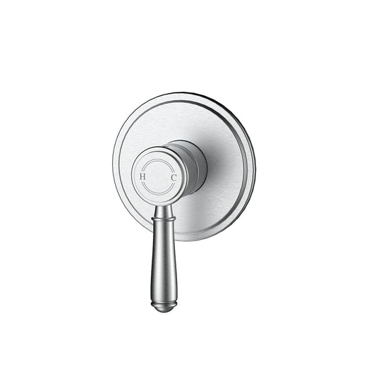 Ikon Clasico Wall Mixer Trim Kit Brushed Nickel