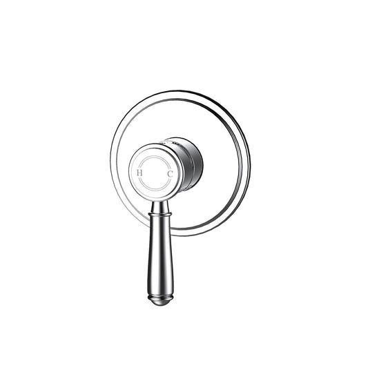 Ikon Clasico Wall Mixer Trim Kit Chrome