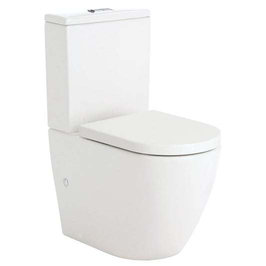 Fienza Koko Tornado Flush Back-to-Wall Toilet Suite, S-Trap 90-160
