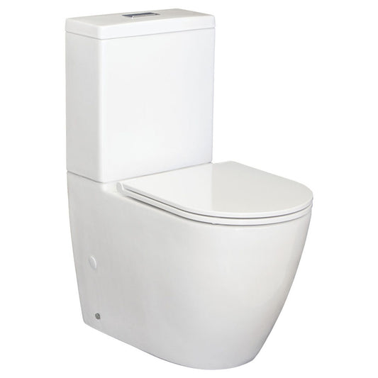 Fienza Empire Back-to-Wall Toilet Suite, Slim Seat, P-Trap