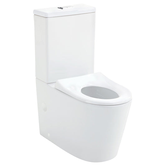 Fienza Isabella Junior Tornado Flush Back-to-Wall Toilet Suite with Anti-Vandal Kit, P-Trap