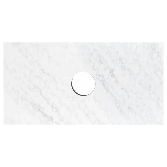 Otti Laguna 600mm Natural American Oak Wall Hung Vanity (Ultra Deluxe Stone Top, Silica Free Cloudy Carrara, Semi Drill)