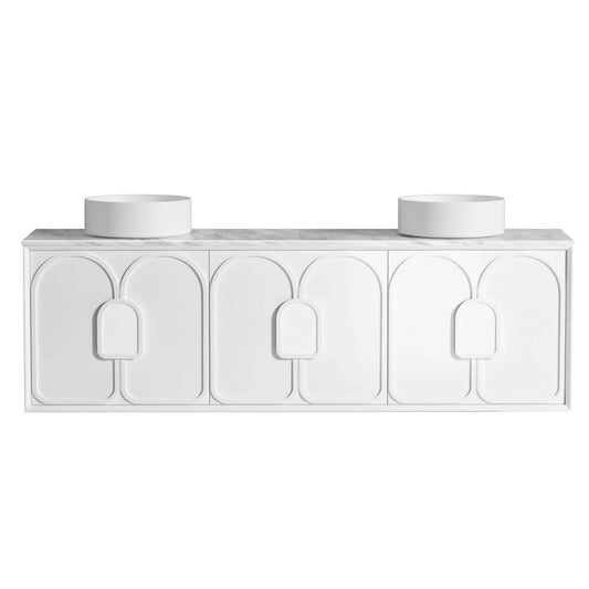 Otti Laguna Mark II 1800mm Matte White Wall Hung Vanity (Cabinet Only)