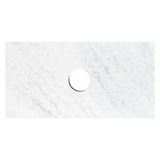 Otti Laguna Mark II 600mm Black Oak Wall Hung Vanity (Ultra Deluxe Stone Top, Silica Free Cloudy Carrara, Semi Drill)