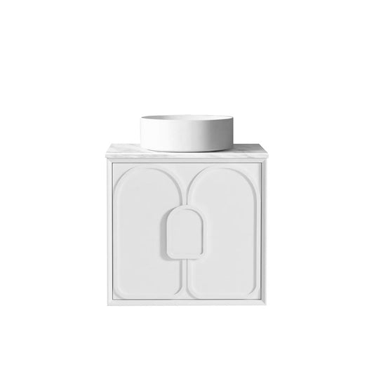 Otti Laguna Mark II 600mm Matte White Wall Hung Vanity (Cabinet Only)