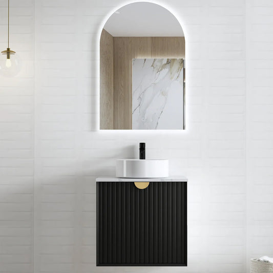 Otti Marlo Wall Hung Vanity Matte Black