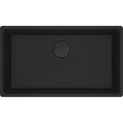 Franke Maris Granite Single Bowl 720mm Undermount Matte Black