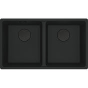Franke Maris Granite Double Bowl 350-350mm Undermount Matte Black