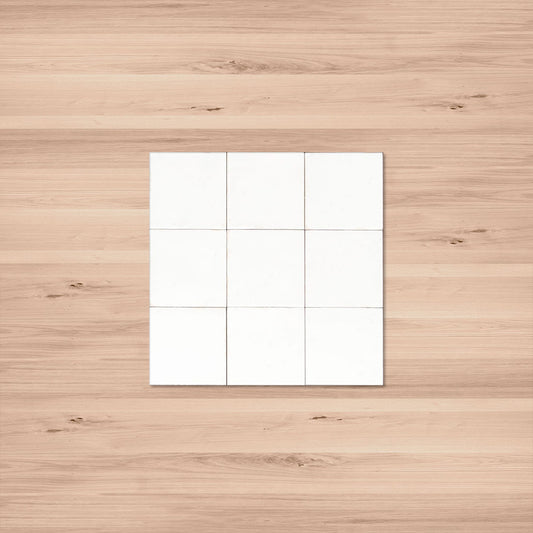 Oakland Square White Gloss 100x100 Tile