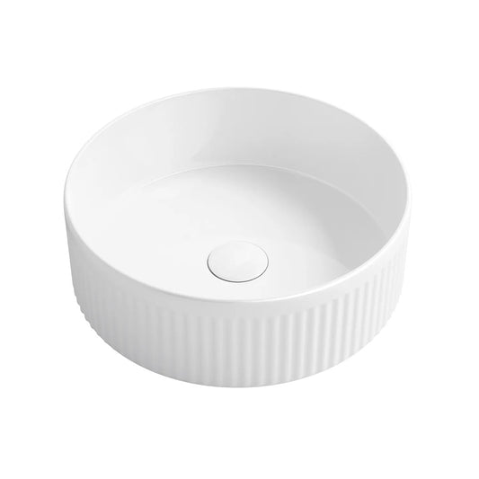 Otti Oxford Round Basin Gloss White 395Mm