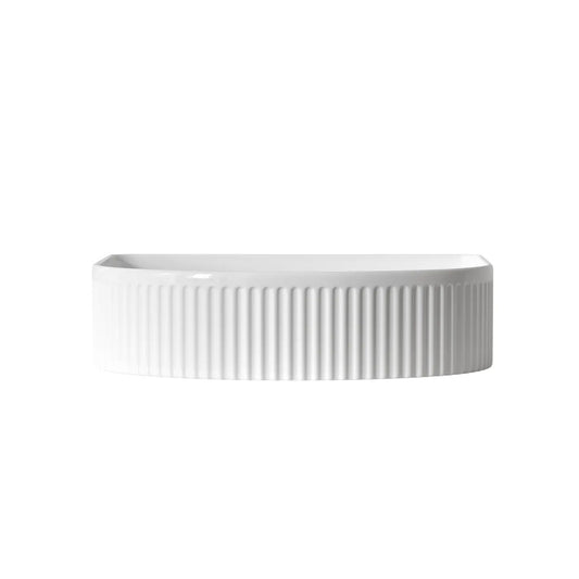 Otti Archie French Fluted Basin Gloss White 365Mm