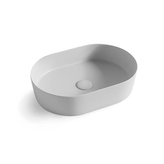 Otti Oval Basin 500X340Mm Matte Grey