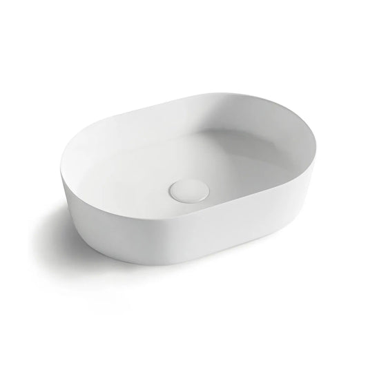 Otti Oval Basin 500 340Mm Matte White