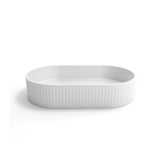 Otti Hudson Oval Concrete Basin 600X350X120Mm White