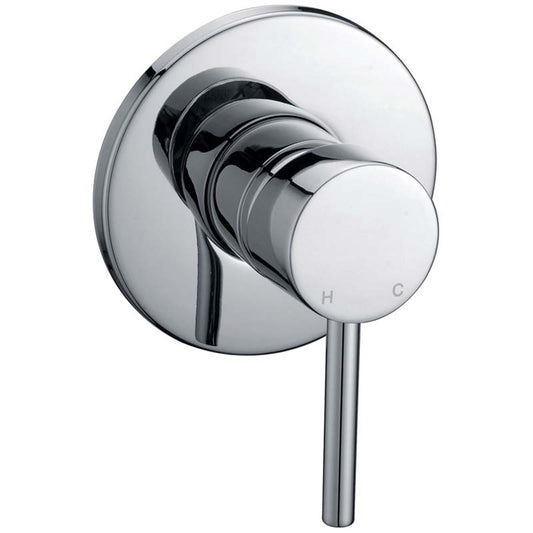 Cylindro Pin Handle Round Wall Mixer Chrome