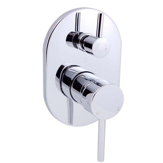 Cylindro Pin Handle Wall Mixer With Diverter Chrome