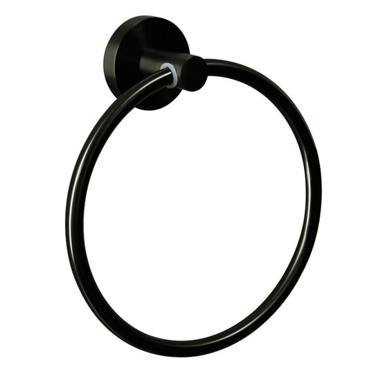 Cylindro Towel Ring Matte Black