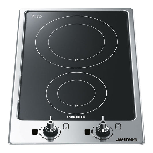 Smeg Classic Domino Induction Cooktop Black 30Cm