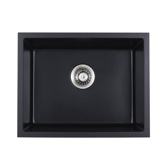 Bourne Cora Granite Single Bowl Sink Matte Black