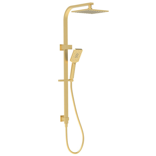 Jacob Twin Shower Square Brushed Gold
