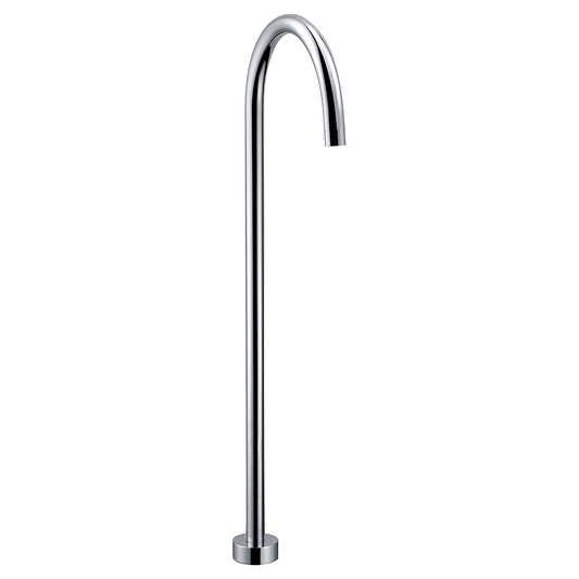 Ikon Yale Round Freestanding Bath Spout, Chrome