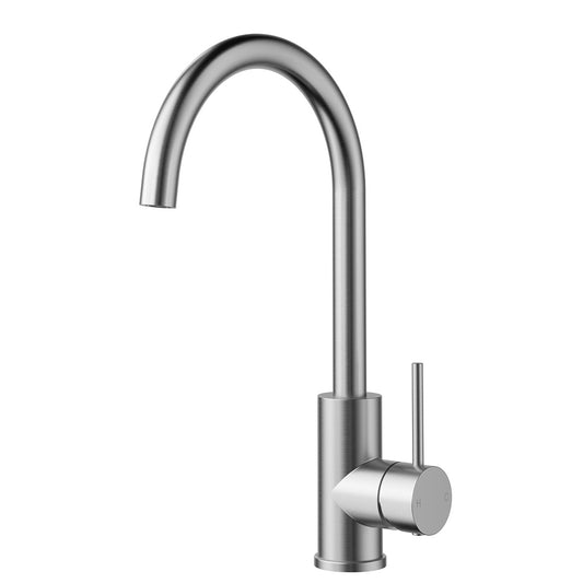 Cylindro Slimline Sink Mixer Stainless Steel