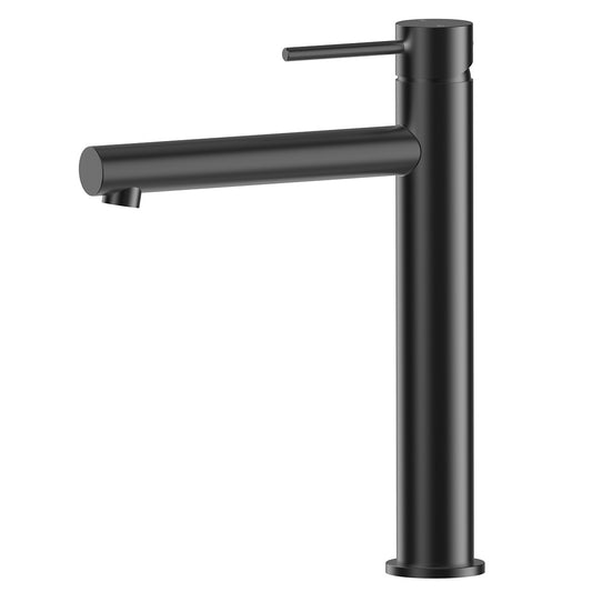 Cylindro Slimline SS Highrise Basin Mixer Matte Black