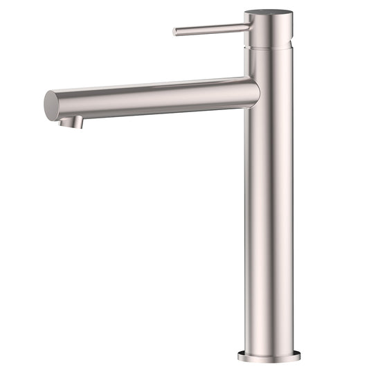 Cylindro Slimline SS Highrise Basin Mixer Stainless Steel