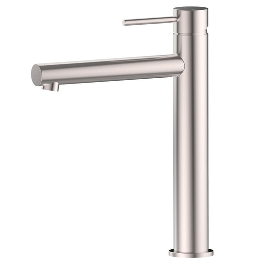 Cylindro Slimline SS Highrise Basin Mixer Stainless Steel