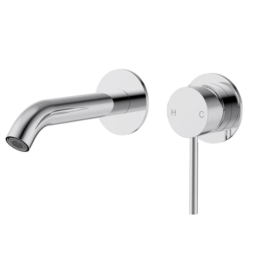 Cylindro Slimline SS Wall Basin Mixer Separate Trim Kit Chrome