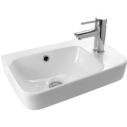 Bourne Petite Plus 460 Wall Hung Basin Right 1RTH