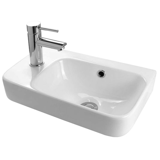 Bourne Petite Plus 460 Wall Hung Basin Left 1LTH